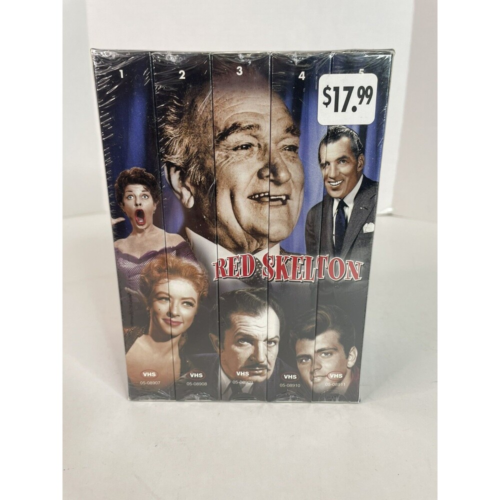 New Sealed Red Skelton 5 VHS Box Set Price Blake Fabian Raye Sullivan Comedy WoW